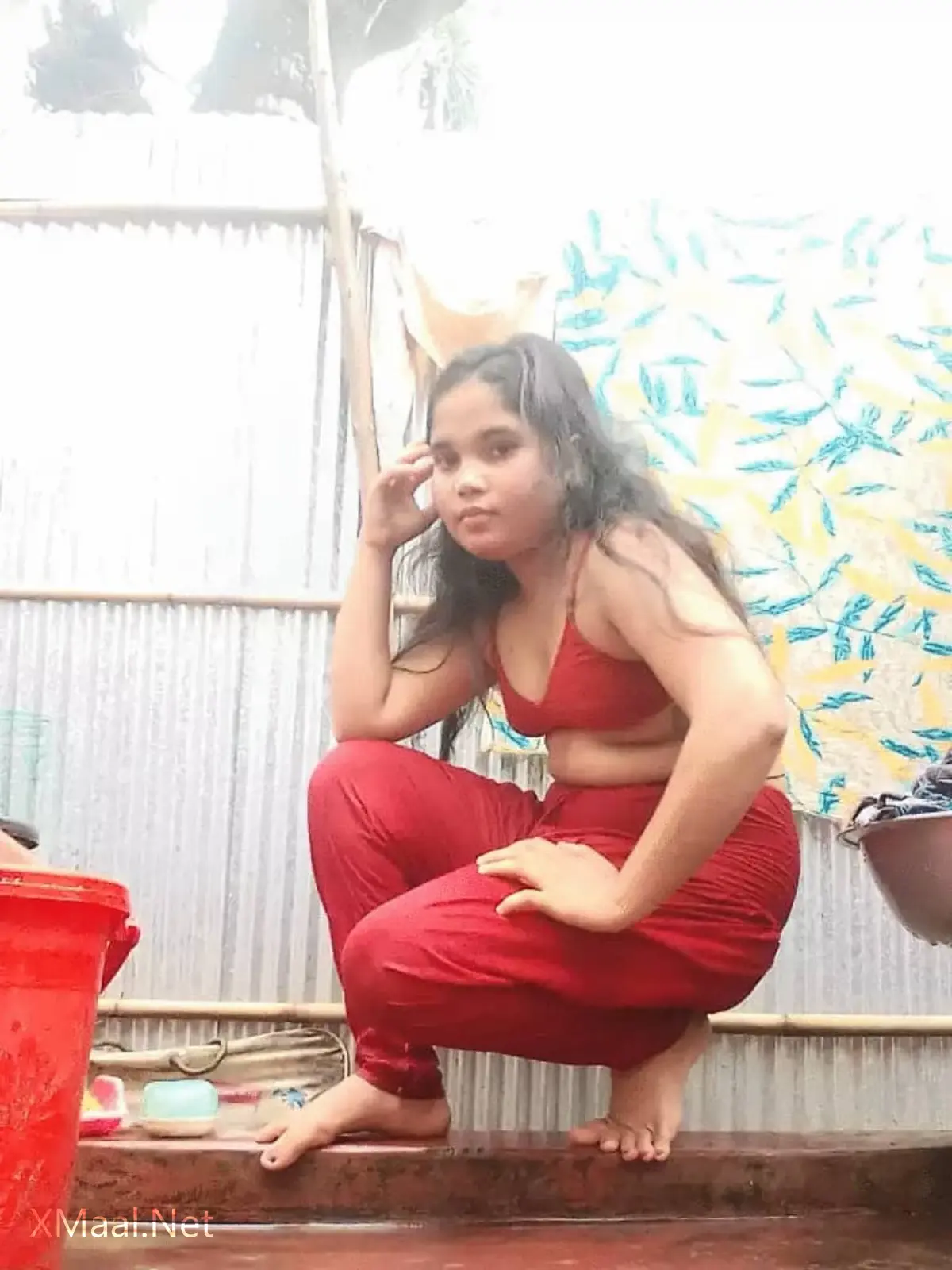 Sexy Chubby Young Girl Naked Pussy Show Outdoors - Thumbnail 3